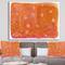 Designart - Indian Orange Composition - Mid-Century Modern Premium Canvas Wall Art